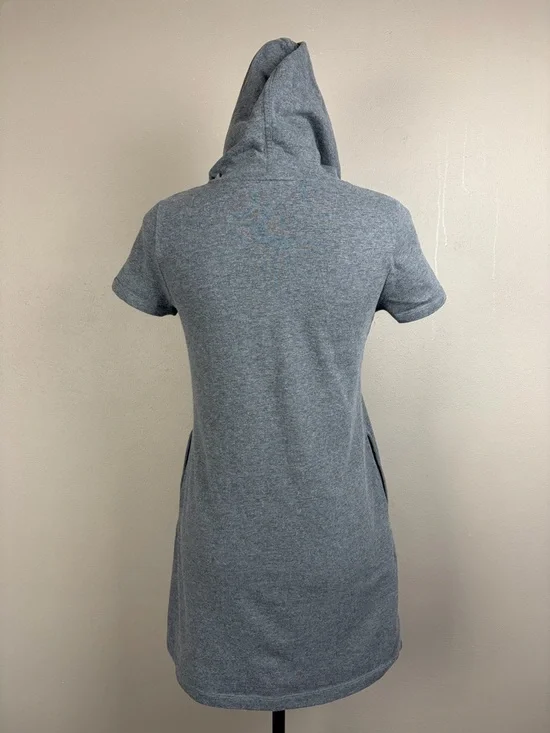 Calvin Klein Performance Gray Hooded Sweatshirt Dress CK Logo Girl XL/16 Pockets - Picture 7 of 16